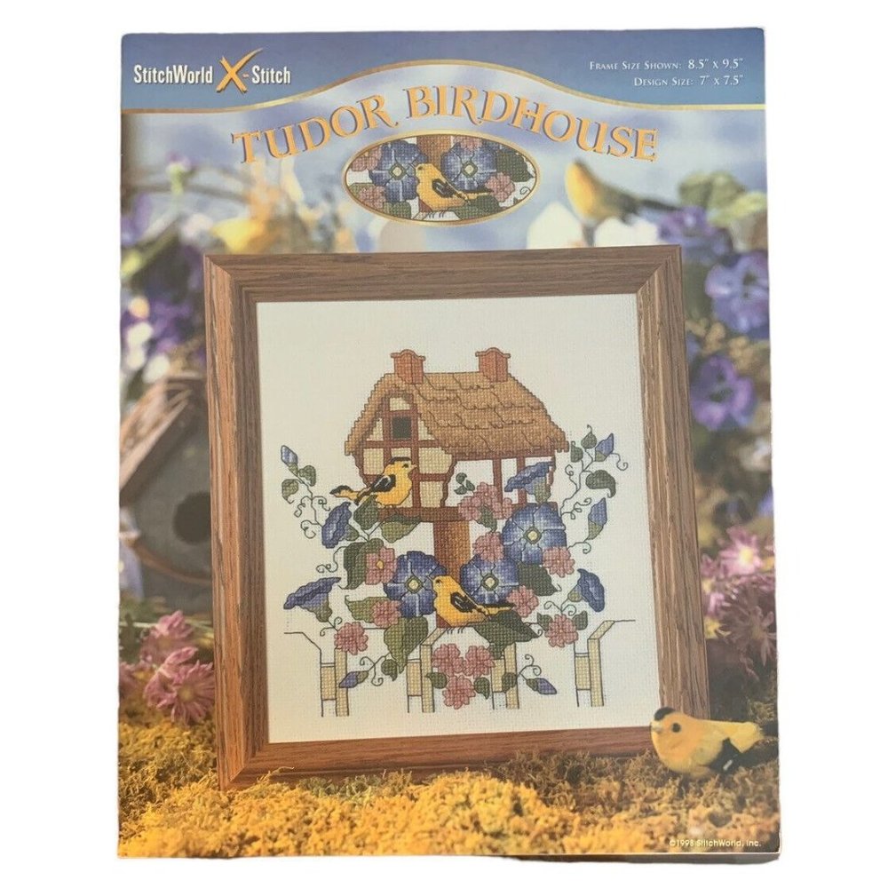 Tudor Birdhouse counted cross stitch StitchWorld Pamphlet No Supplies